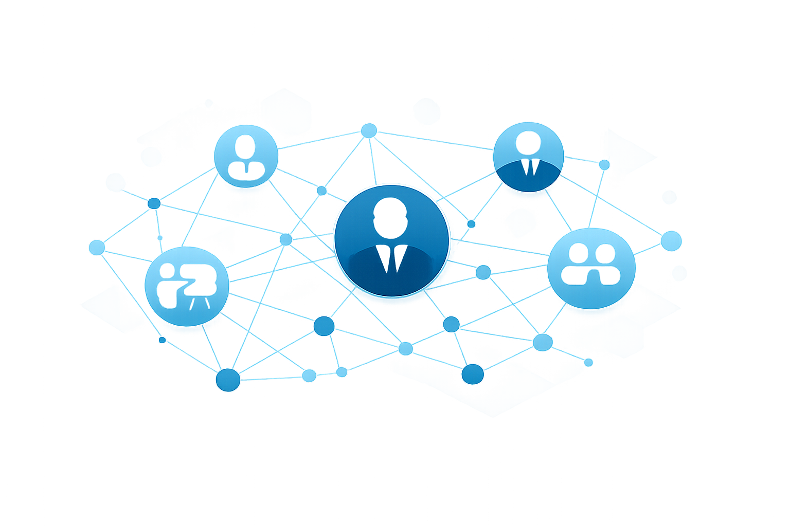 Professional network illustration
